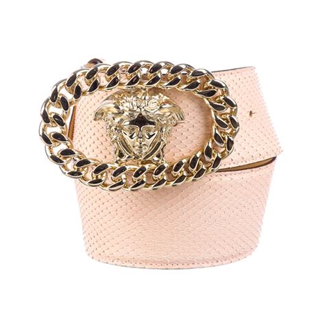 snake skin versace belt|Versace La Medusa Snakeskin Belt .